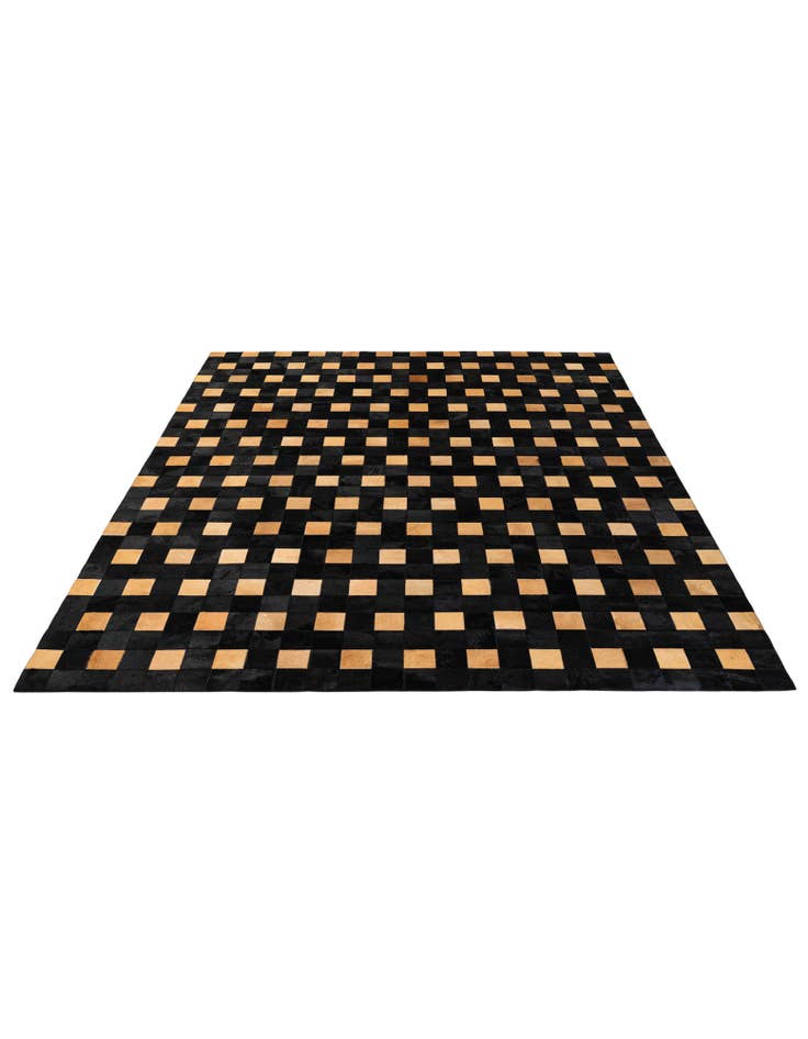 Detail image of  8' 1 x 9' 11 Cowhide - Patchwork Rug