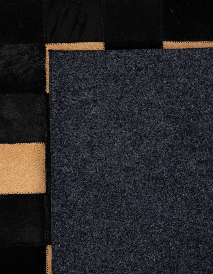 Detail image of  8' 1 x 9' 11 Cowhide - Patchwork Rug