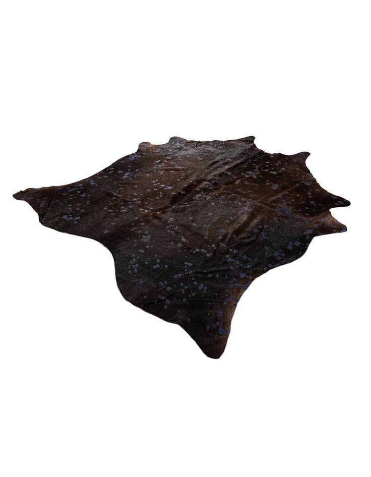 Detail image of  6' 2 x 6' 10 Cowhide Leather Freeform Rug