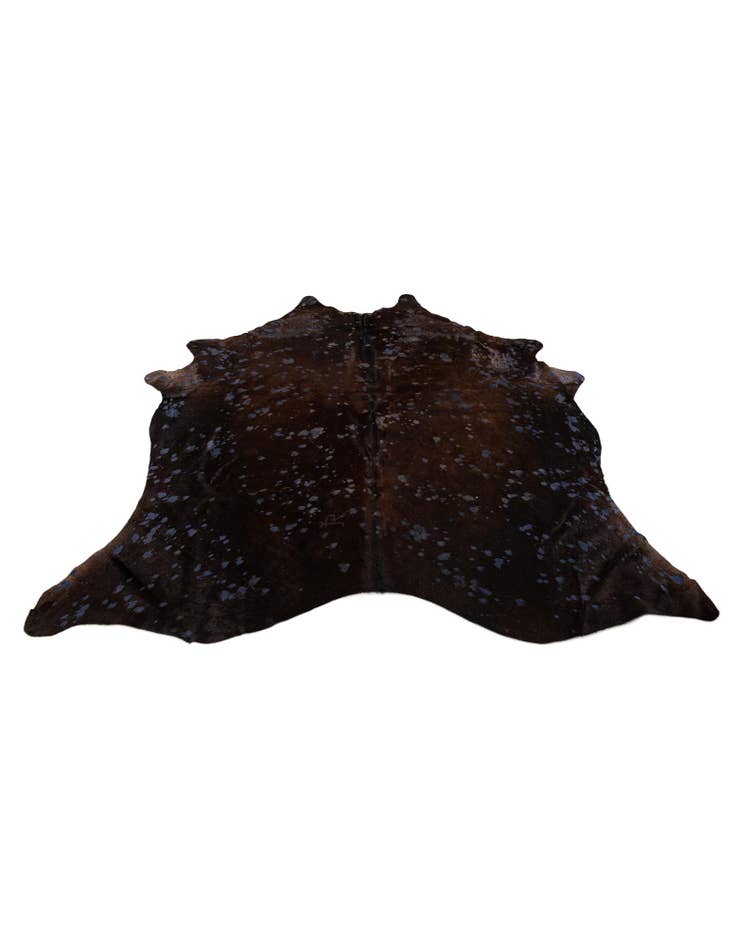 Detail image of  6' 2 x 6' 10 Cowhide Leather Freeform Rug