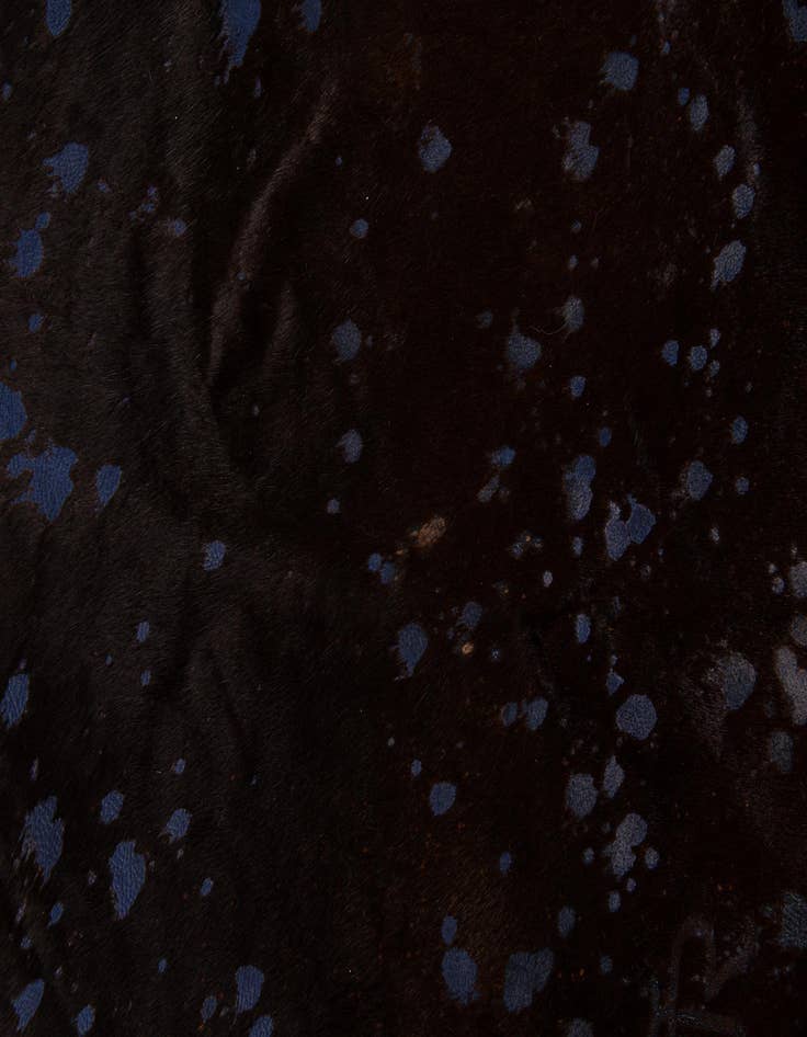 Detail image of  6' 2 x 6' 10 Cowhide Leather Freeform Rug