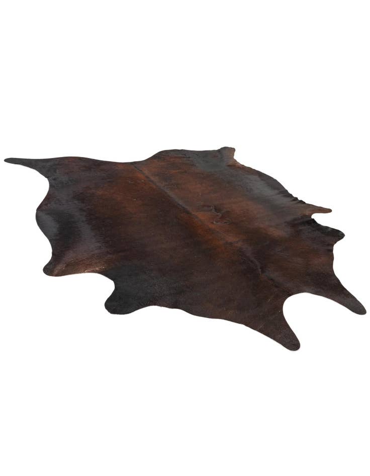 Detail image of  5' 11 x 6' 8 Cowhide Leather Freeform Rug