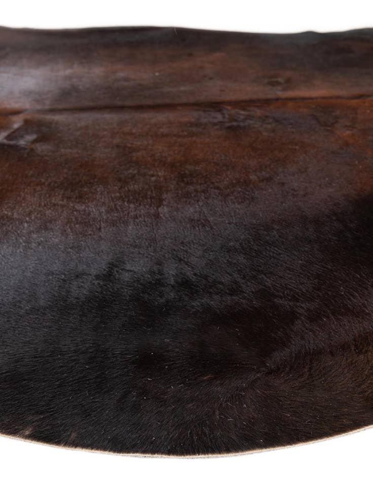 Detail image of  5' 11 x 6' 8 Cowhide Leather Freeform Rug