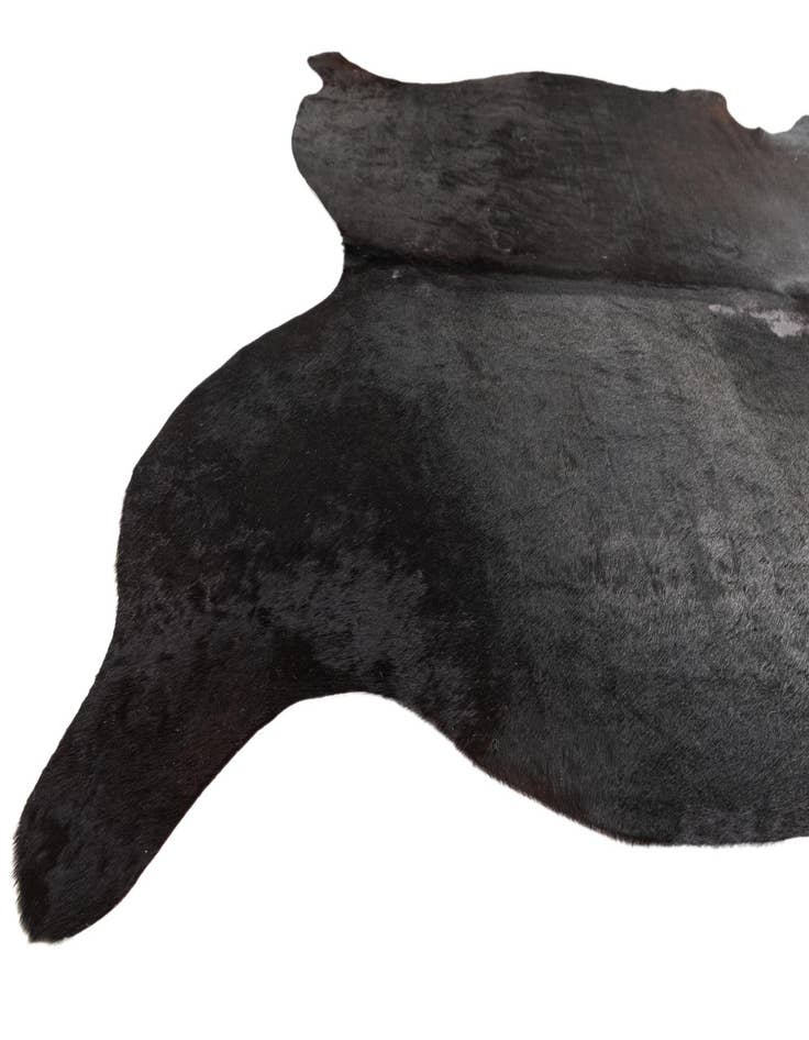 Detail image of  5' 6 x 6' 6 Cowhide Leather Freeform Rug