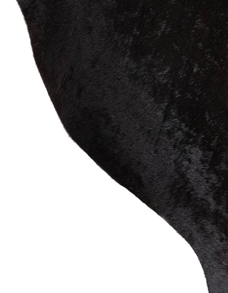 Detail image of  5' 6 x 6' 6 Cowhide Leather Freeform Rug