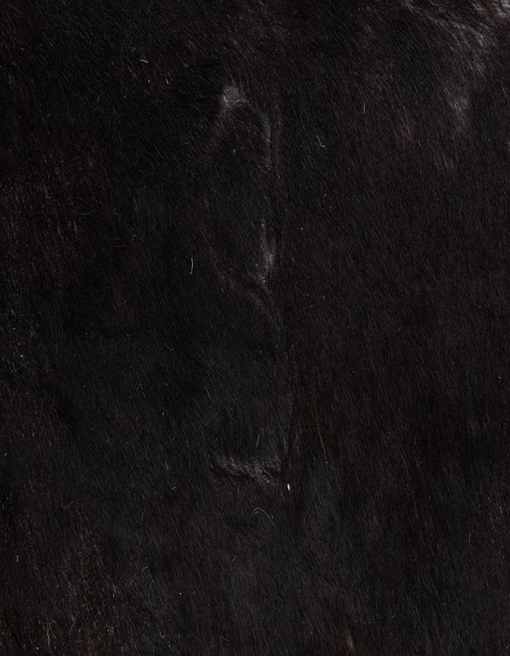 Detail image of  5' 6 x 6' 6 Cowhide Leather Freeform Rug