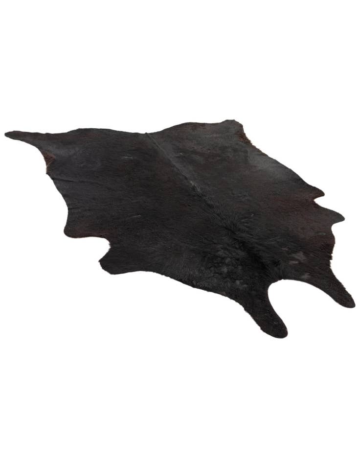 Detail image of  5' 7 x 6' 7 Cowhide Leather Freeform Rug