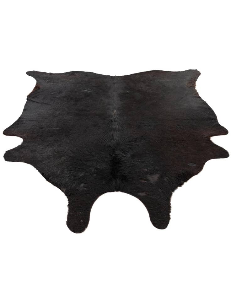 Detail image of  5' 7 x 6' 7 Cowhide Leather Freeform Rug