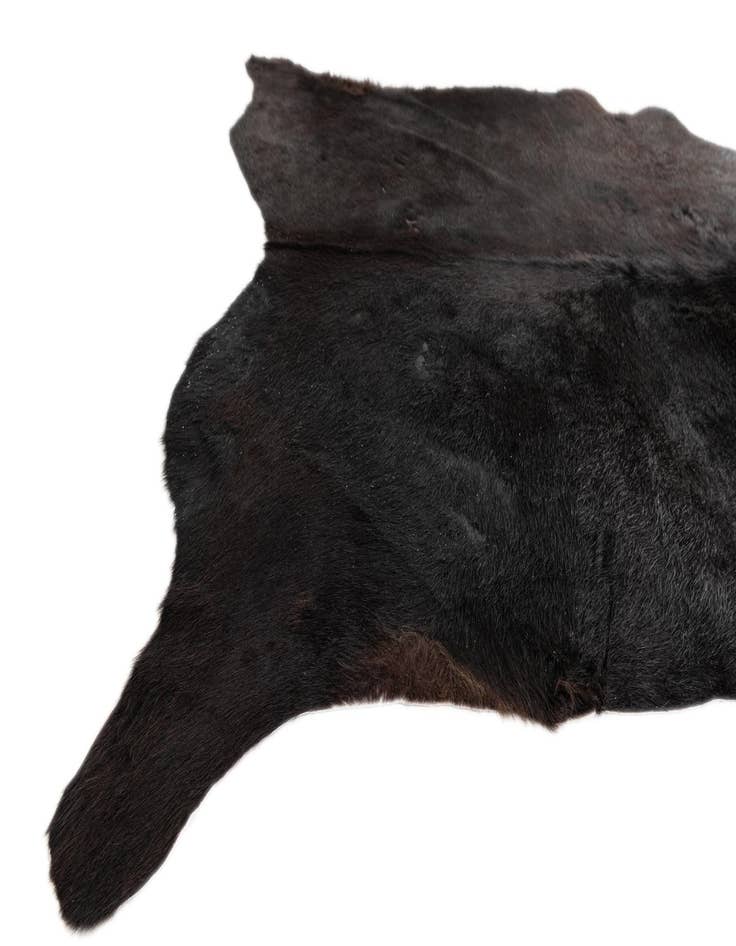 Detail image of  5' 7 x 6' 7 Cowhide Leather Freeform Rug