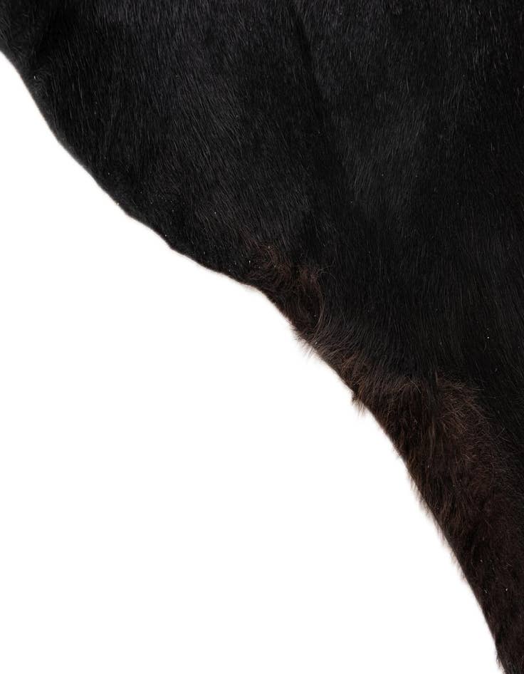 Detail image of  5' 7 x 6' 7 Cowhide Leather Freeform Rug