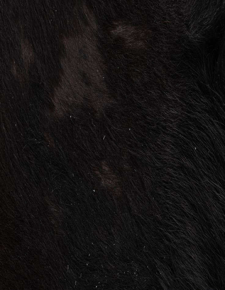 Detail image of  5' 7 x 6' 7 Cowhide Leather Freeform Rug