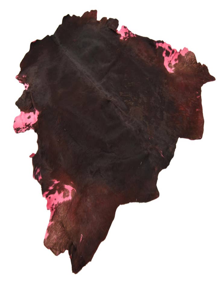 Detail image of  4' x 4' 10 Cowhide Freeform Rug