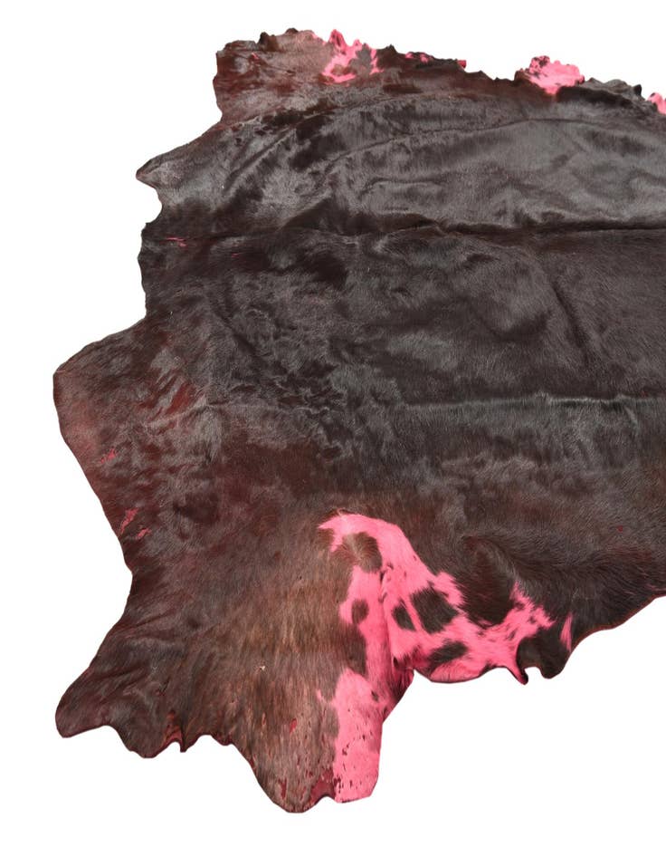 Detail image of  4' x 4' 10 Cowhide Freeform Rug