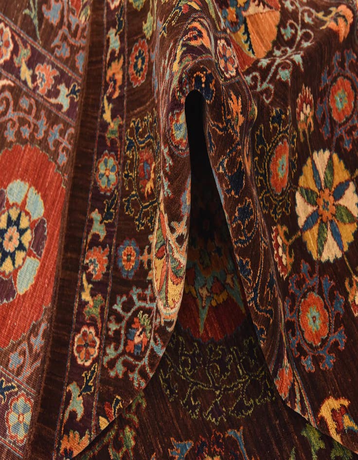 Detail image of  7' 5 x 8' 8  Hand Knotted Ariana Ziegler Oriental Rug