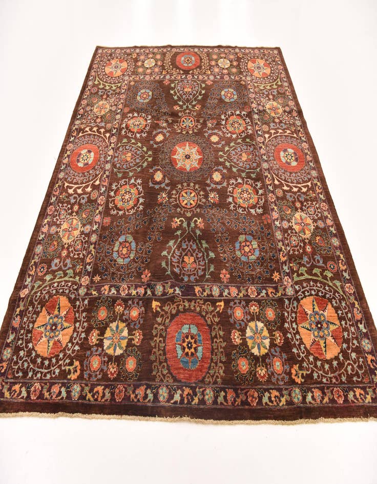 Detail image of  7' 5 x 8' 8  Hand Knotted Ariana Ziegler Oriental Rug