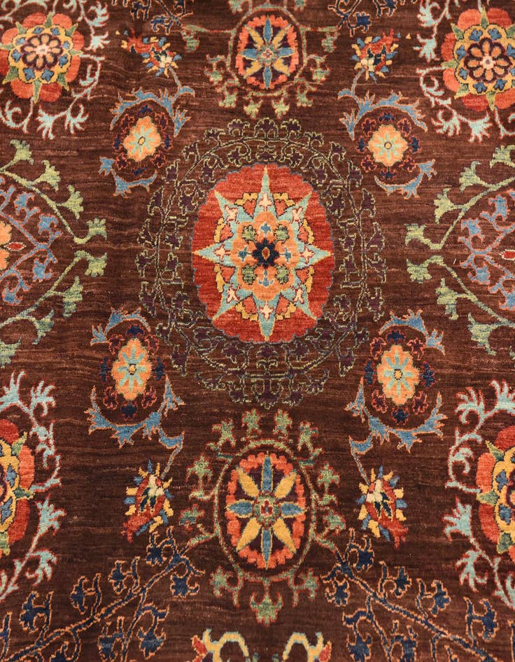 Detail image of  7' 5 x 8' 8  Hand Knotted Ariana Ziegler Oriental Rug