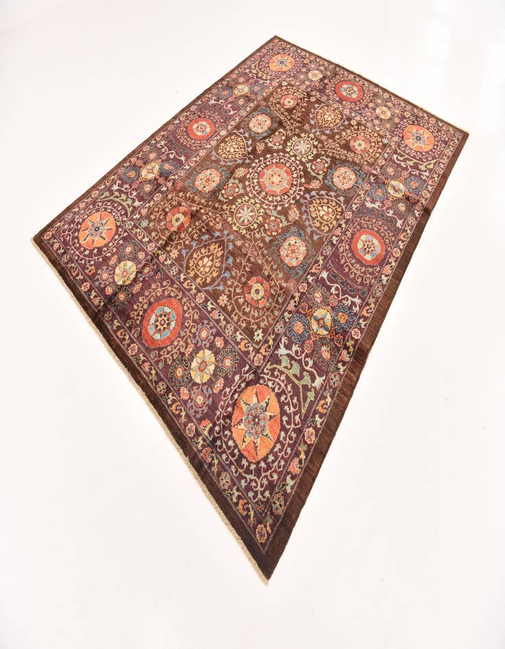 Detail image of  6' 8 x 8' 11  Hand Knotted Ariana Ziegler Oriental Rug