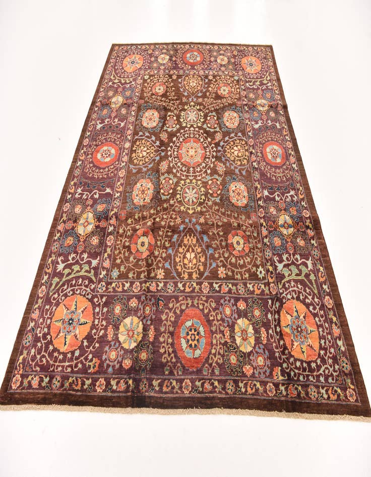 Detail image of  6' 8 x 8' 11  Hand Knotted Ariana Ziegler Oriental Rug