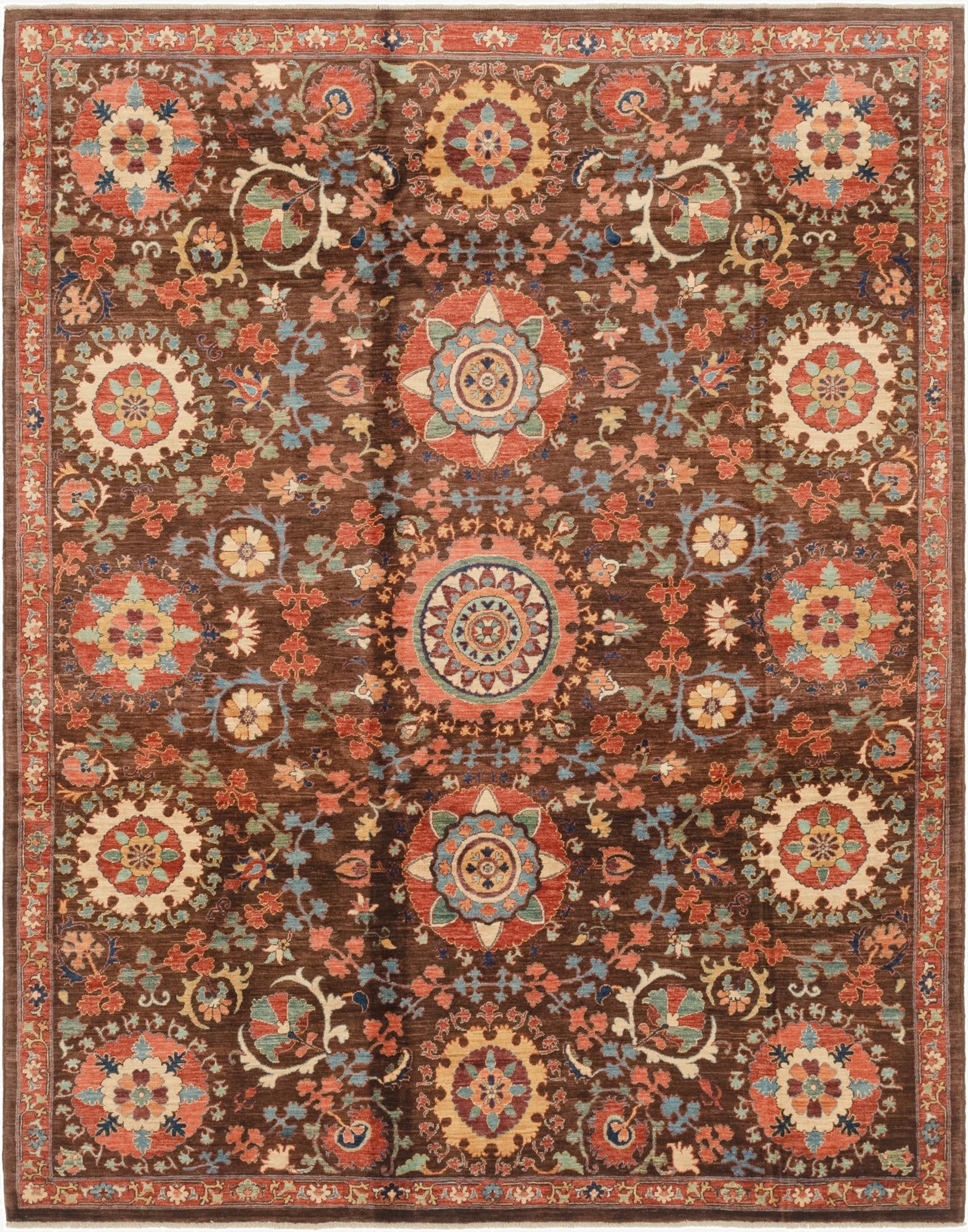  6' 8 x 8' 5  Hand Knotted Ariana Ziegler Oriental Rug