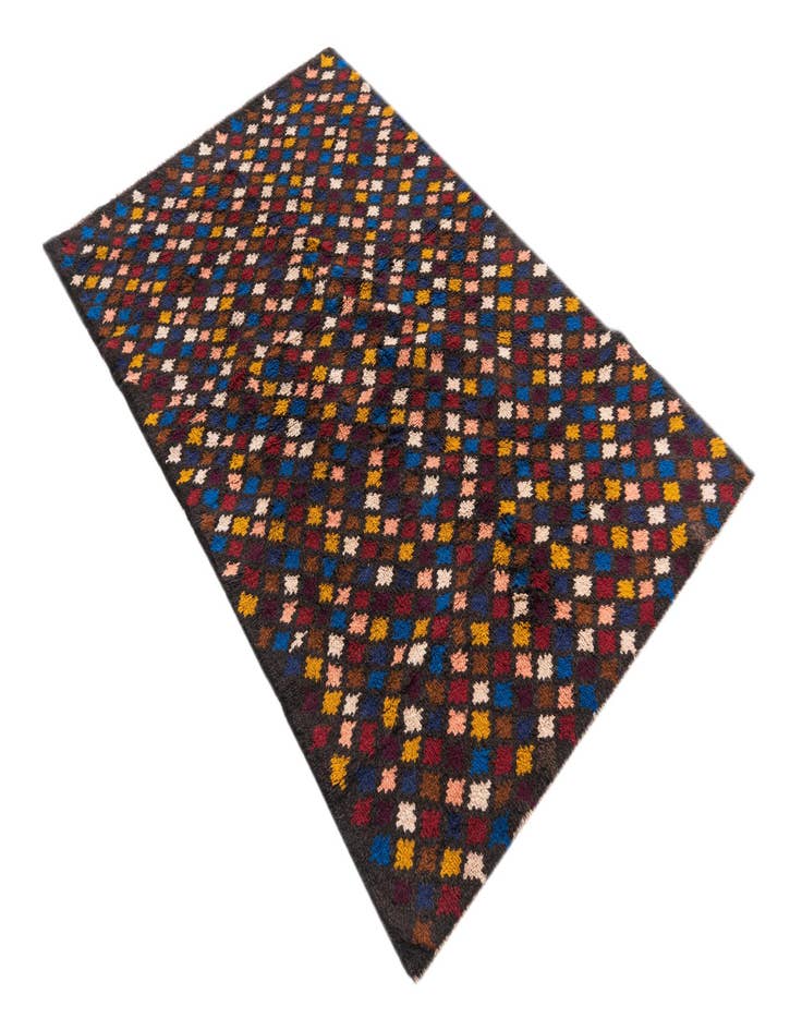 Detail image of  3' 9 x 6'  Hand Knotted Balouch Wool Rug