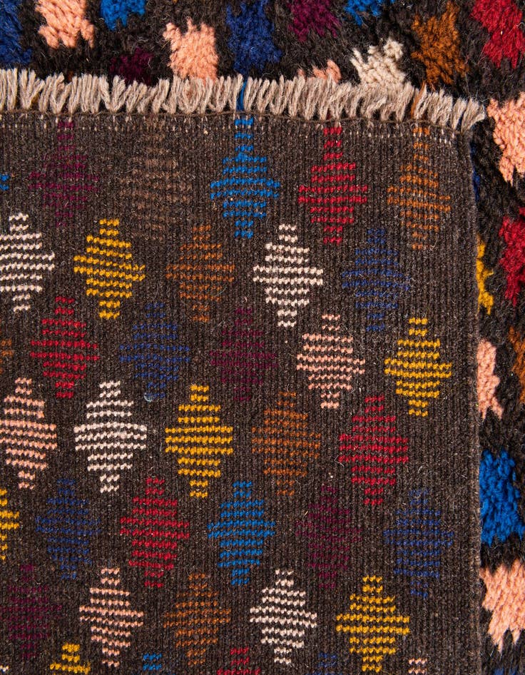 Detail image of  3' 9 x 6'  Hand Knotted Balouch Wool Rug