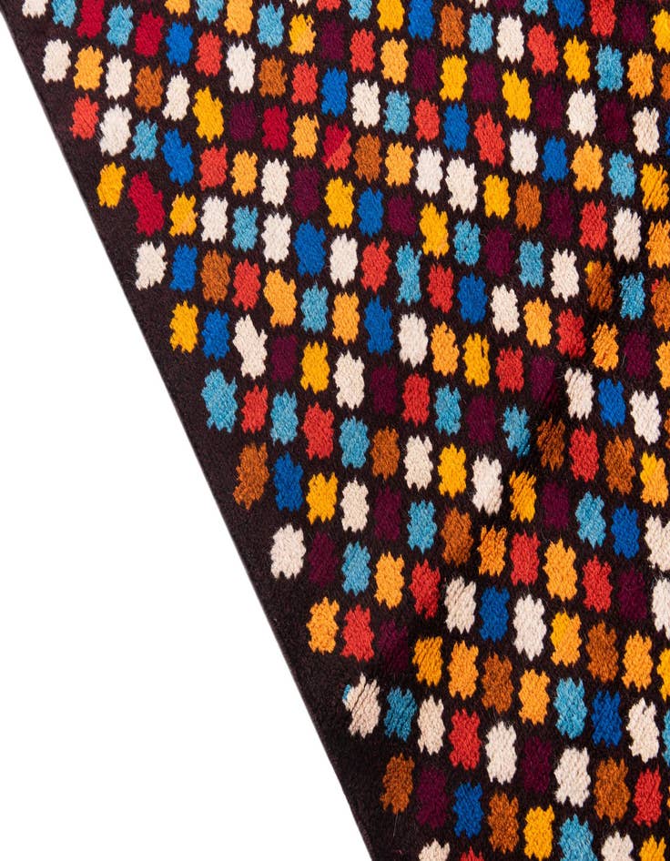 Detail image of  4' x 5' 10  Hand Knotted Balouch Wool Rug