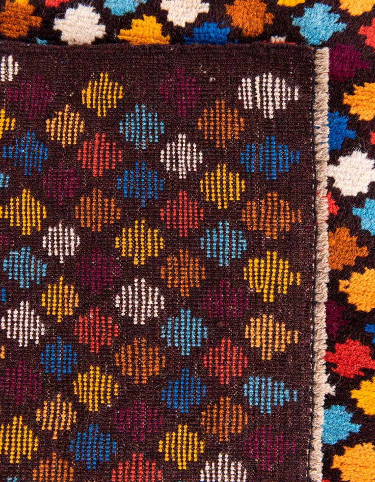 Detail image of  4' x 5' 10  Hand Knotted Balouch Wool Rug