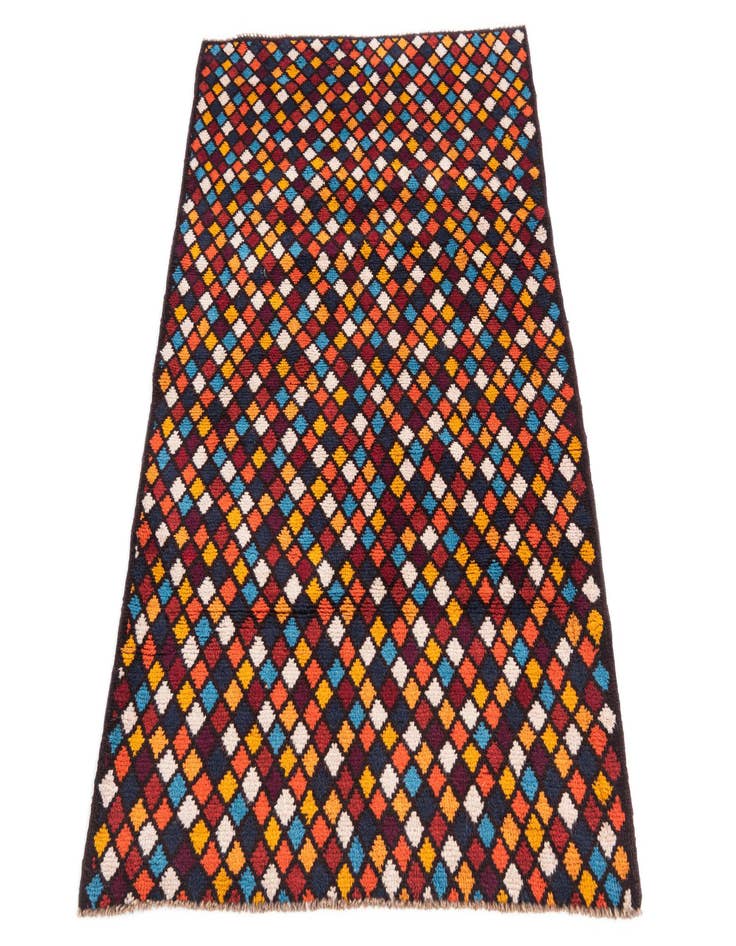 Detail image of  3' 1 x 4' 7  Hand Knotted Balouch Wool Rug