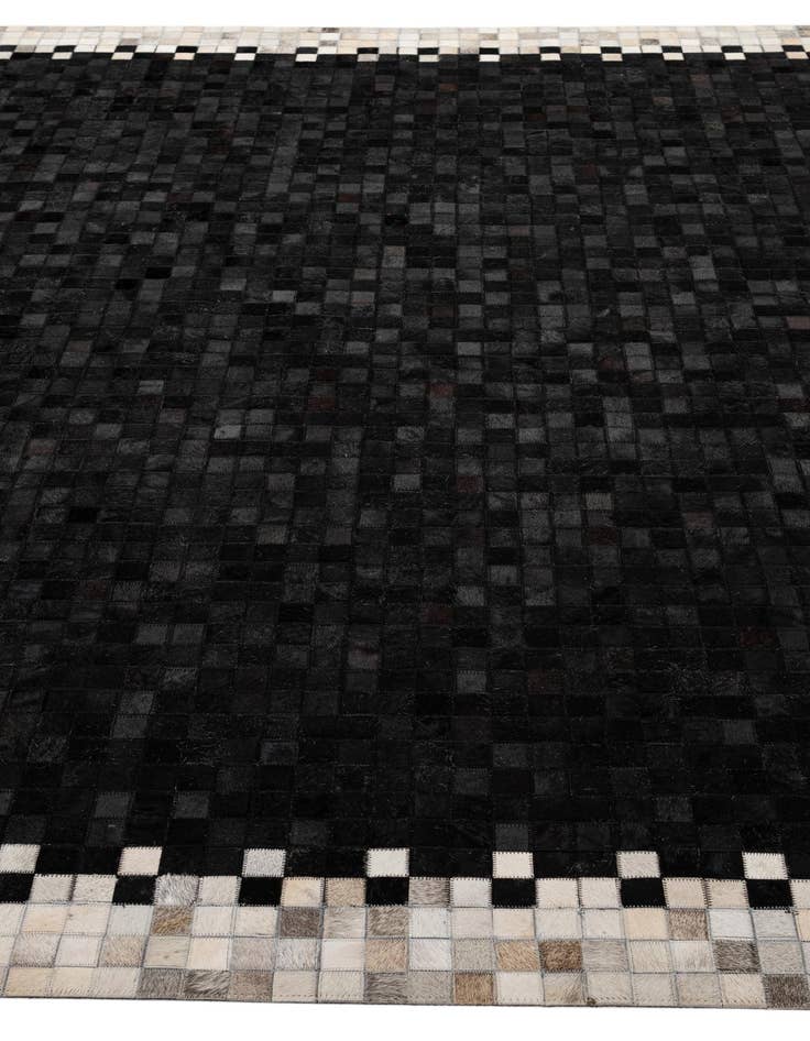 Detail image of  8' 2 x 9' 11 Cowhide - Patchwork Rug