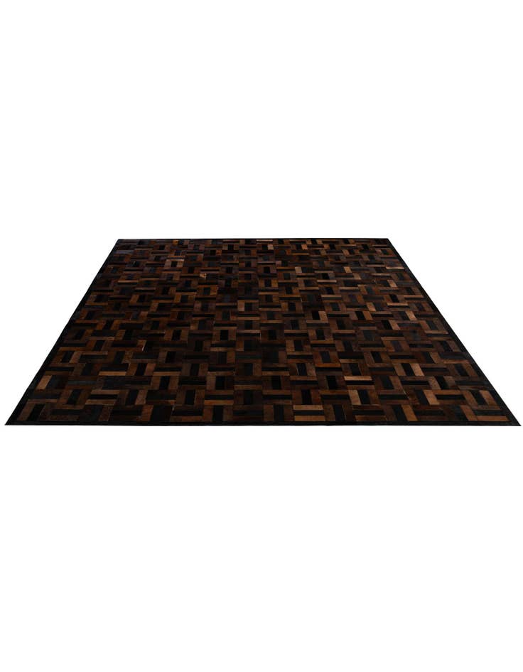 Detail image of  8' 2 x 10' Cowhide - Patchwork Rug