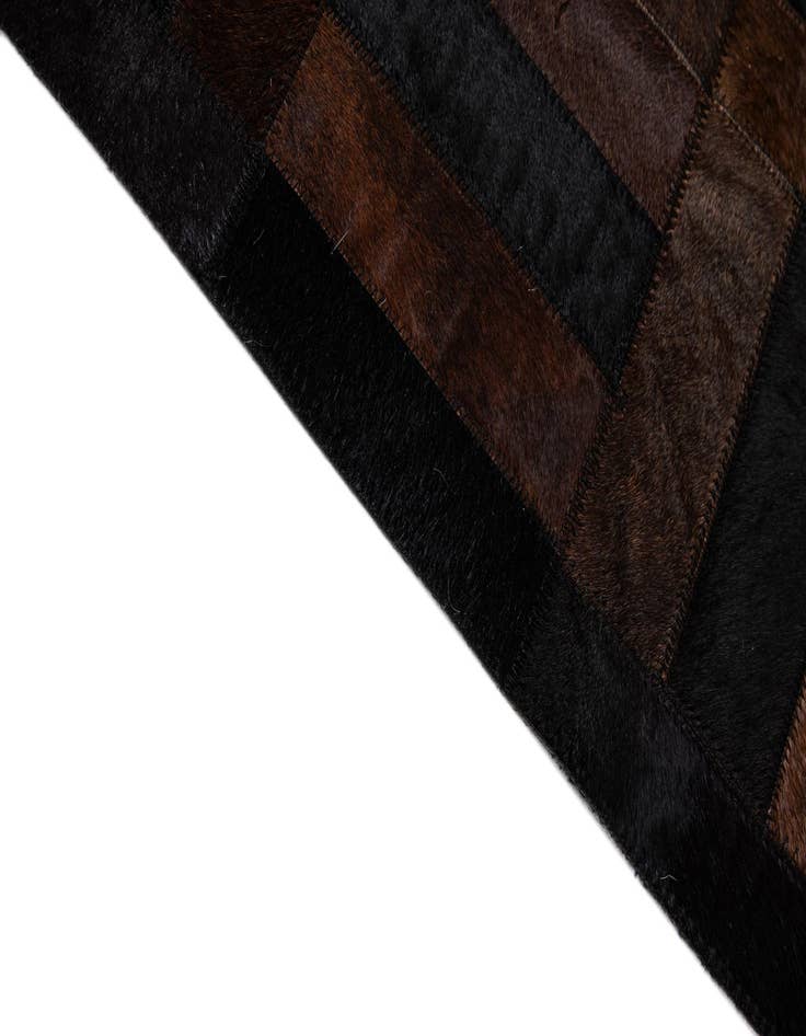 Detail image of  8' 2 x 10' Cowhide - Patchwork Rug