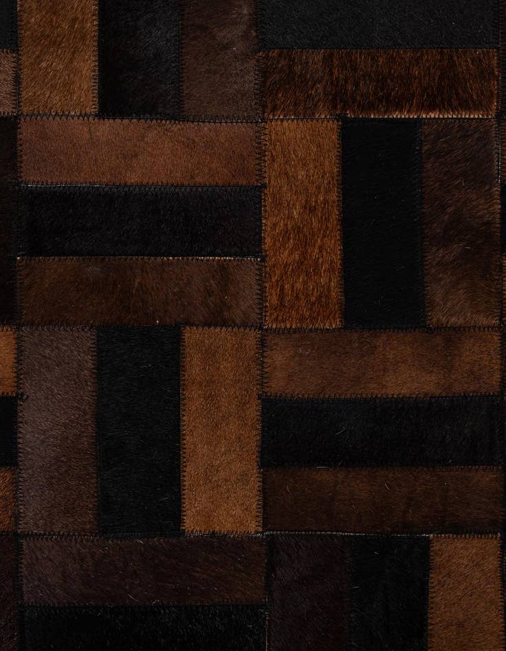 Detail image of  8' 2 x 10' Cowhide - Patchwork Rug