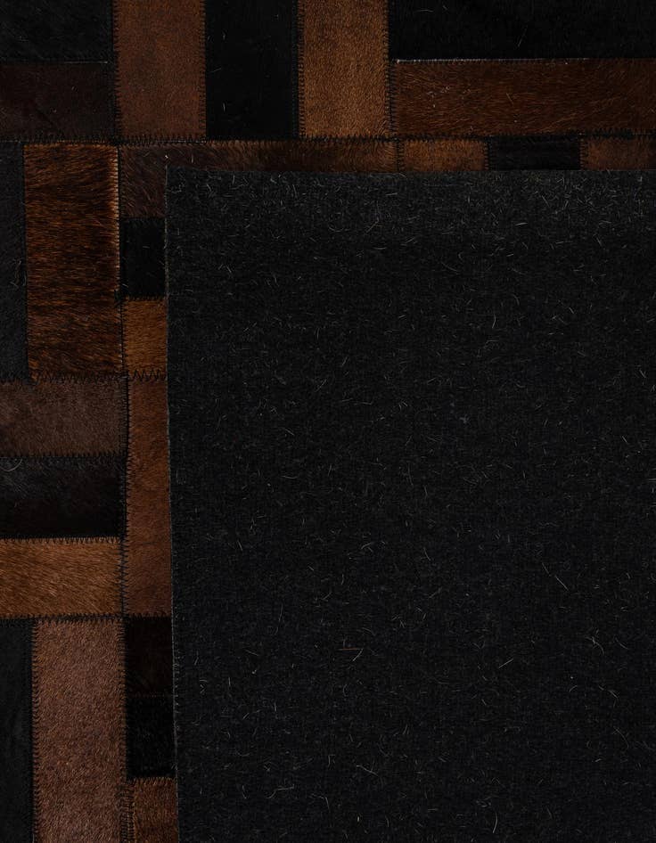 Detail image of  8' 2 x 10' Cowhide - Patchwork Rug