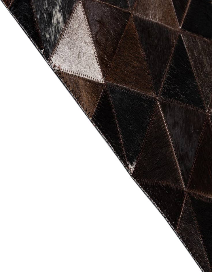 Detail image of  7' 11 x 9' 8 Cowhide - Patchwork Rug