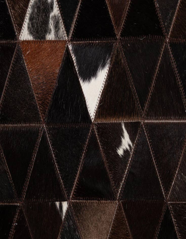 Detail image of  7' 11 x 9' 8 Cowhide - Patchwork Rug