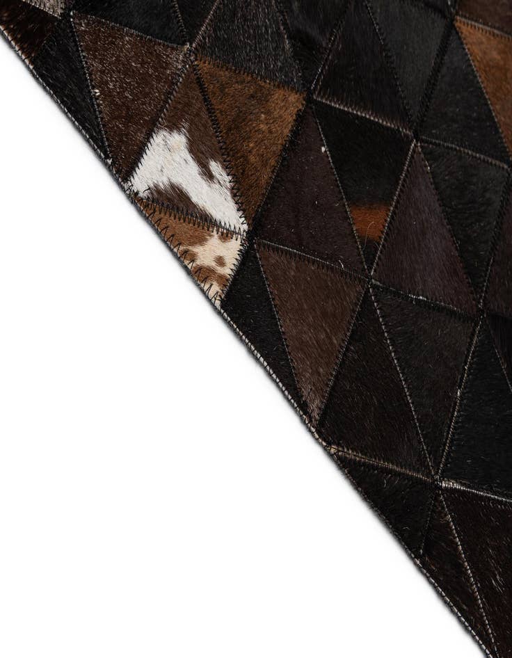 Detail image of  8' x 9' 9 Cowhide - Patchwork Rug