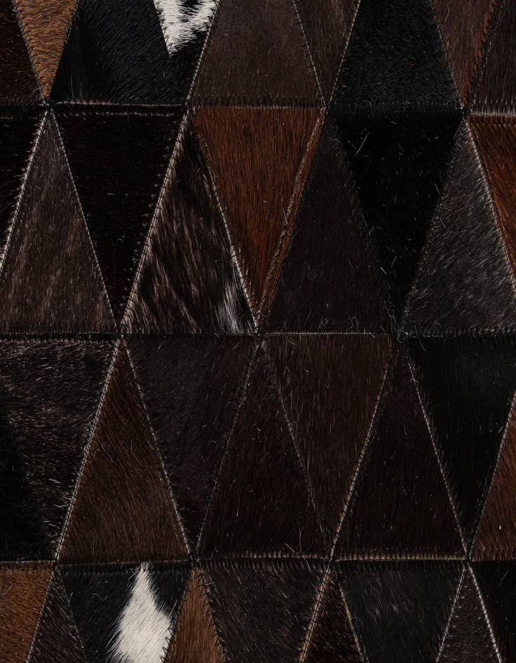 Detail image of  8' x 9' 11 Cowhide - Patchwork Rug