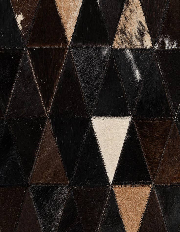 Detail image of  7' 11 x 9' 8 Cowhide - Patchwork Rug