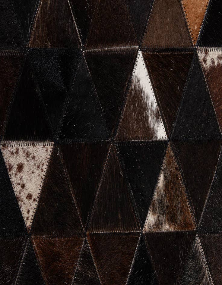 Detail image of  8' x 9' 9 Cowhide - Patchwork Rug