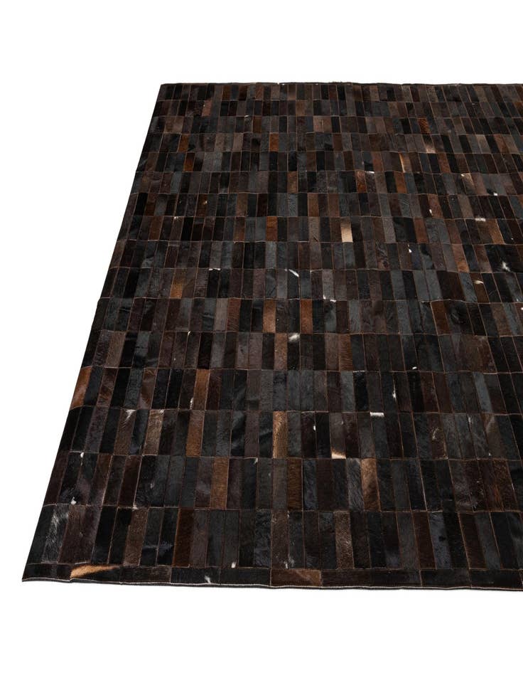 Detail image of  8' 3 x 10' Cowhide - Patchwork Rug