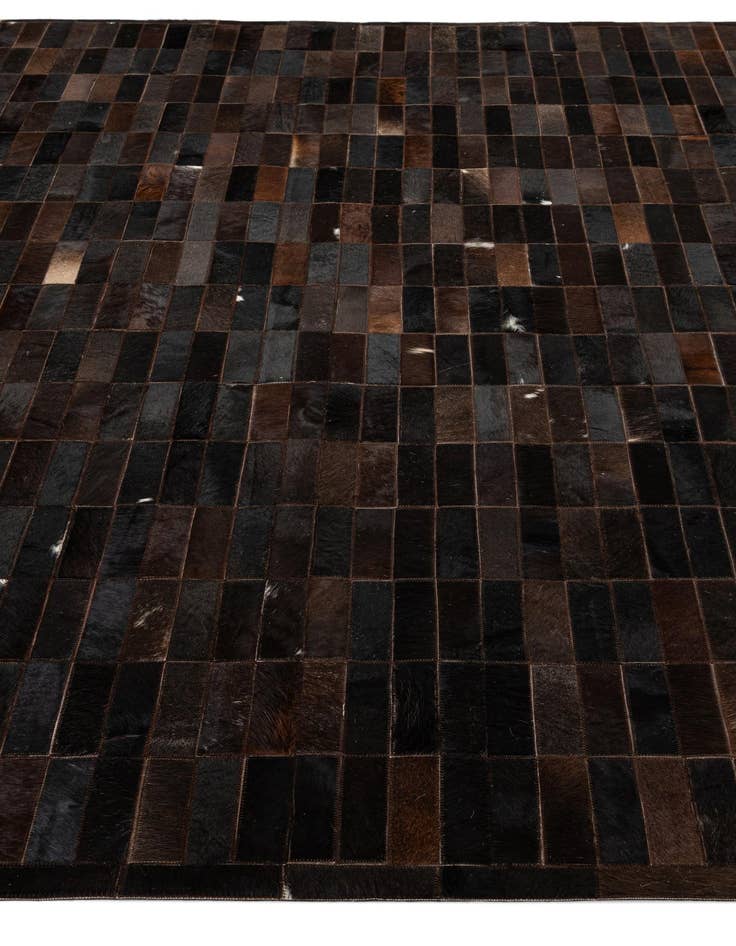 Detail image of  8' 3 x 10' Cowhide - Patchwork Rug