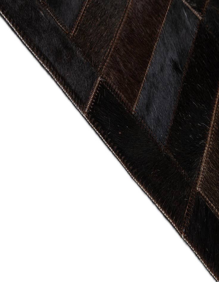 Detail image of  8' 3 x 10' Cowhide - Patchwork Rug