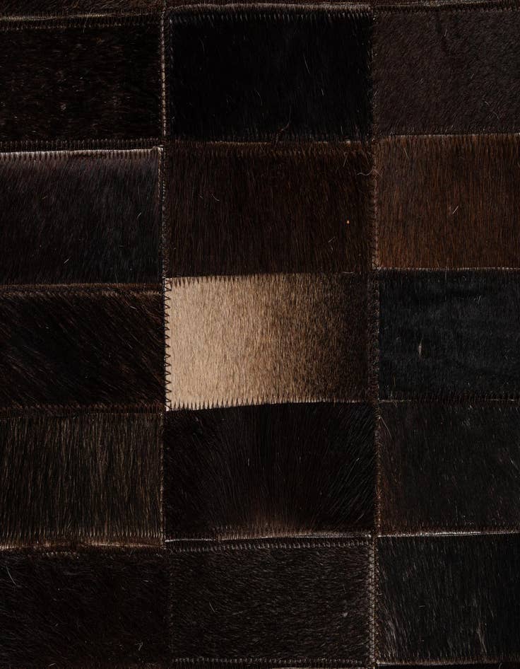 Detail image of  8' 3 x 10' Cowhide - Patchwork Rug