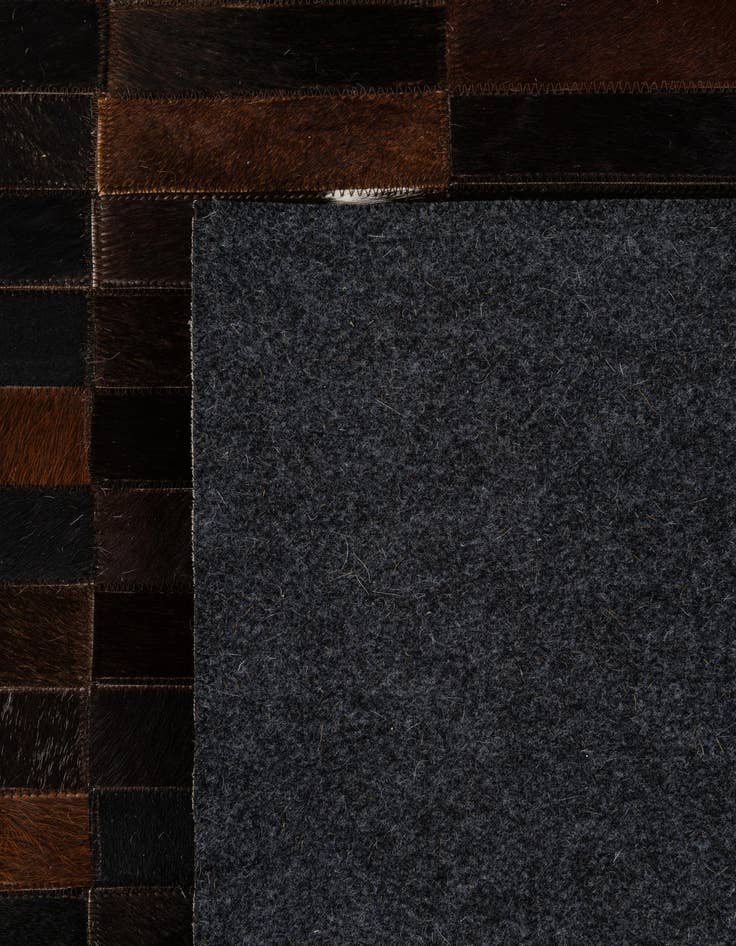 Detail image of  8' 3 x 10' Cowhide - Patchwork Rug