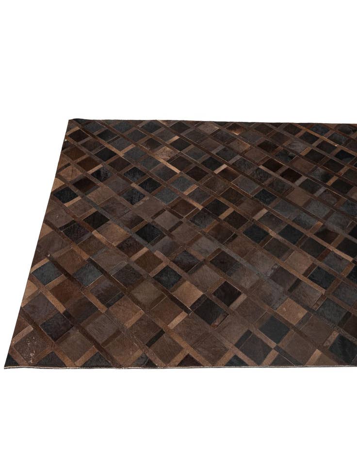 Detail image of  4' 11 x 8' 3 Cowhide - Patchwork Rug