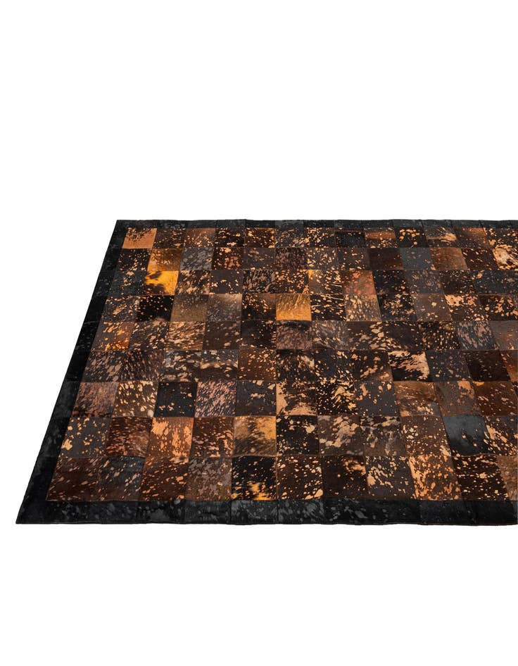 Detail image of  5' 4 x 7' 6 Cowhide - Patchwork Rug