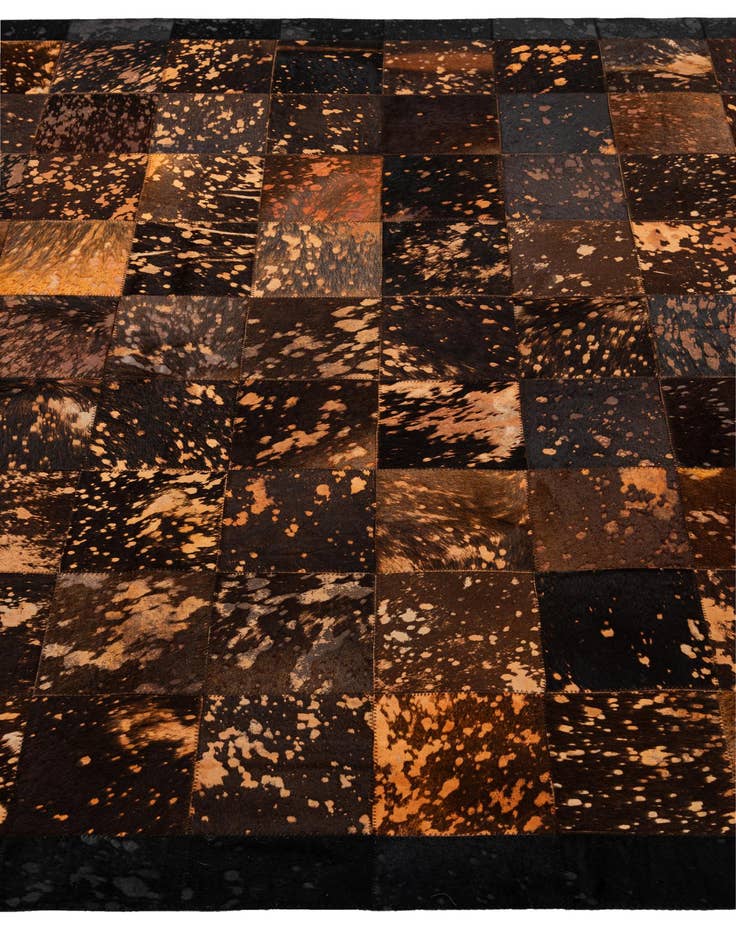 Detail image of  5' 4 x 7' 6 Cowhide - Patchwork Rug
