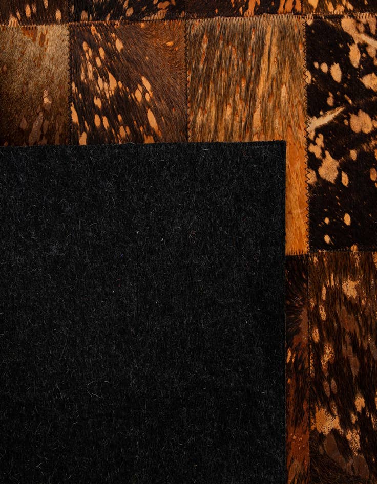 Detail image of  5' 4 x 7' 6 Cowhide - Patchwork Rug