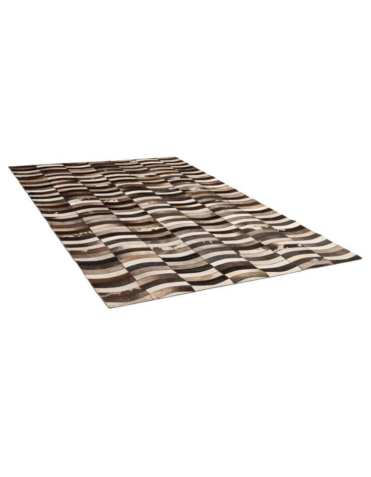 Detail image of  5' 1 x 7' 10 Cowhide - Patchwork Rug