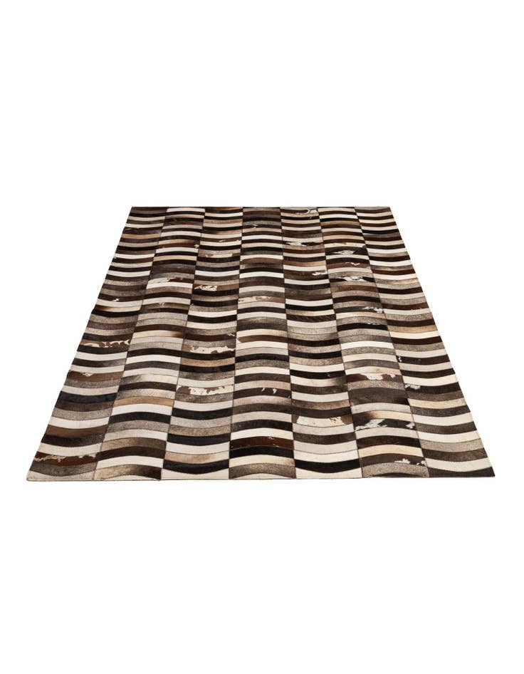 Detail image of  5' 1 x 7' 10 Cowhide - Patchwork Rug